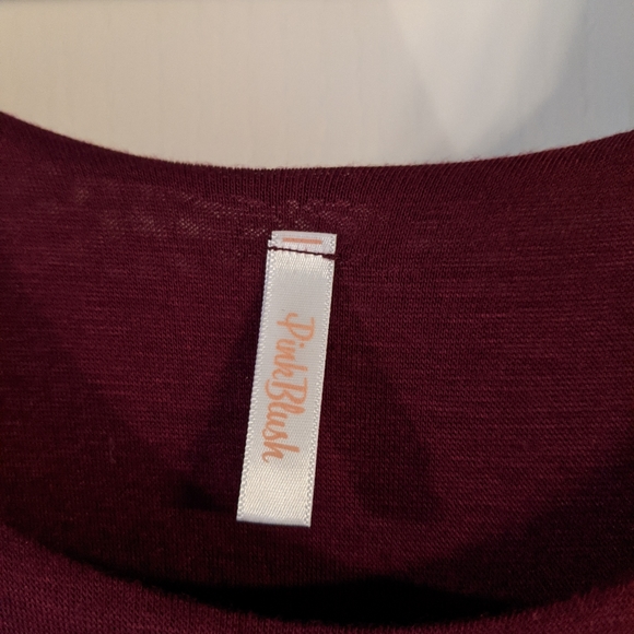 Pinkblush Crimson Maxi Dress with Sleeves L - Picture 4 of 4